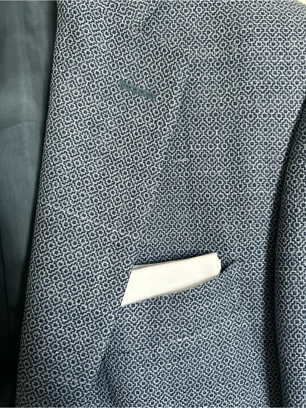Canali Textured Wool-Blend Sport Coat/ Blazer Made in Italy
